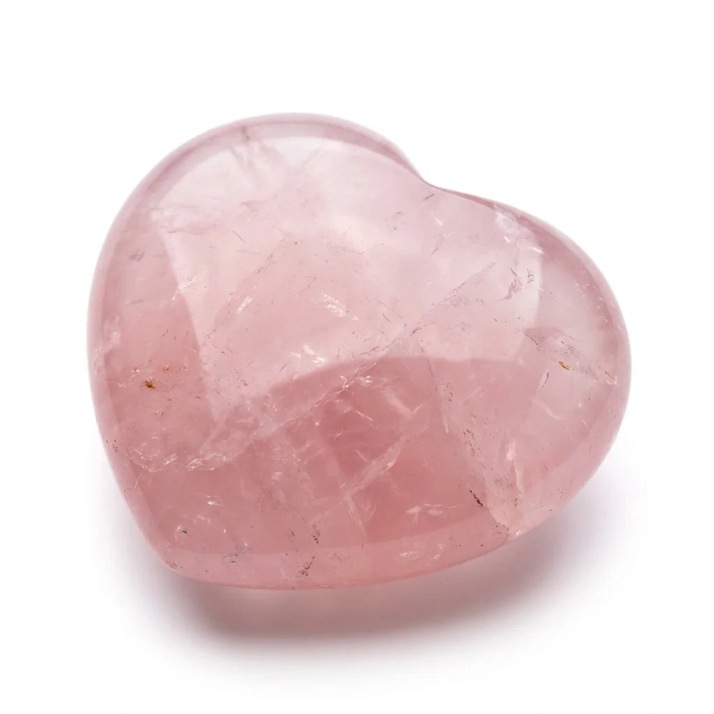 Natural Crystal Pocket Heart Stone - Macro Detail