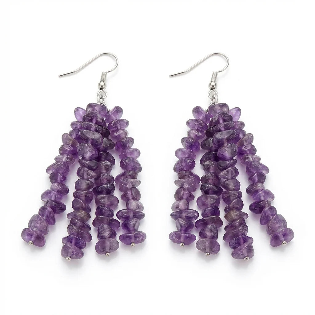 Five Element Feng Shui Crystal Earrings - Lifestyle Detail