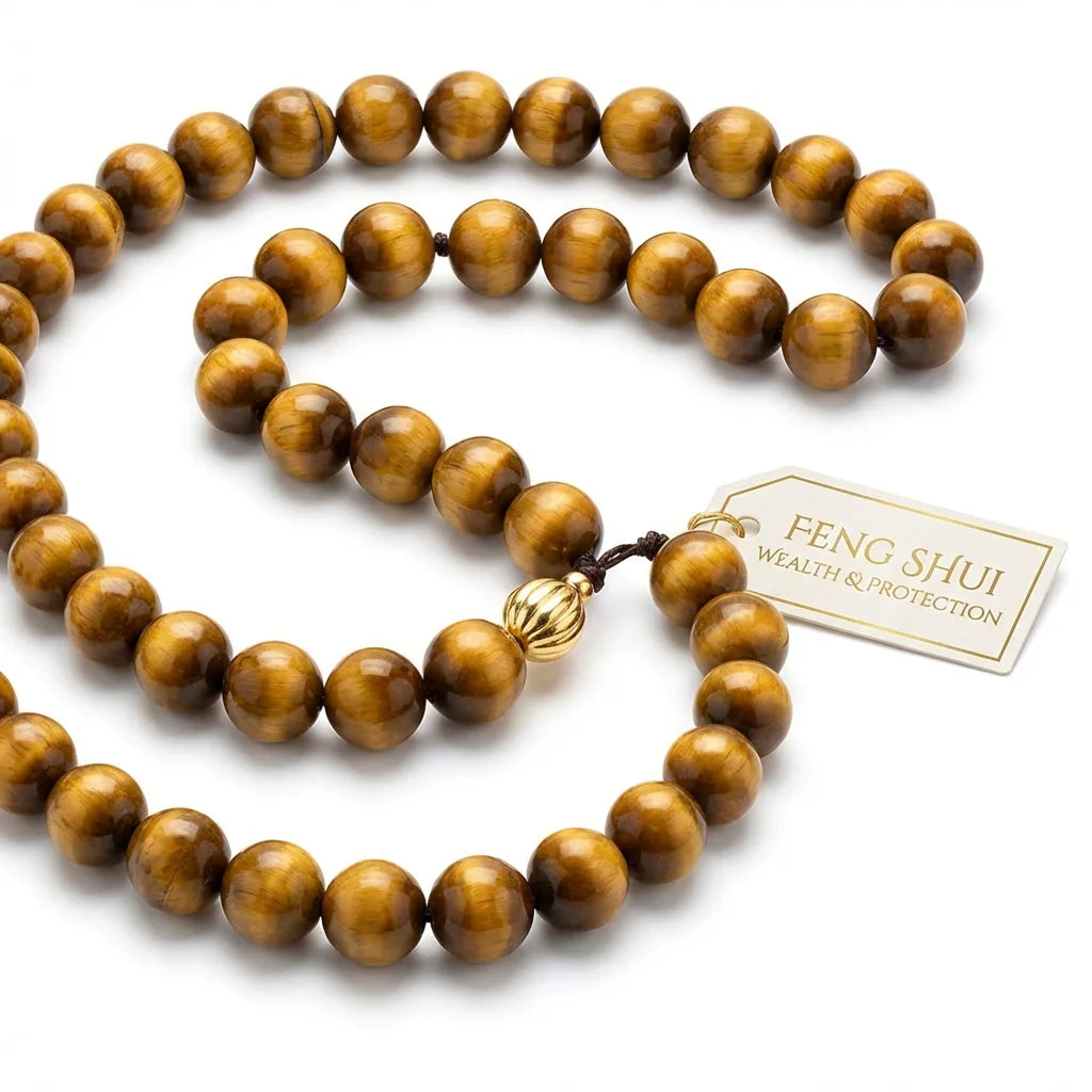 Feng Shui Protection Crystal Bracelet - Natural Stone Display