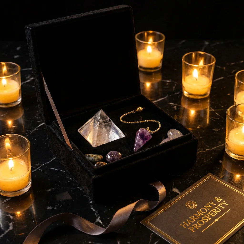 Premium Feng Shui Crystal Set - Luxury Velvet Box Unboxing