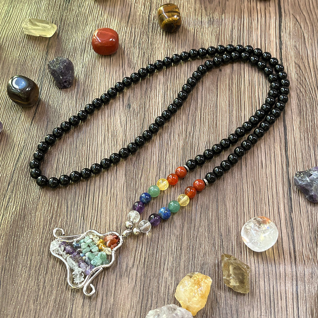 108 Beads 7 Chakra Mala Necklace