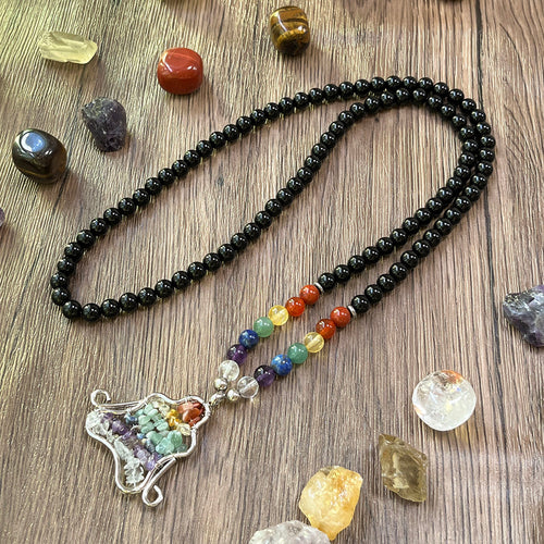 108 Beads 7 Chakra Mala Necklace